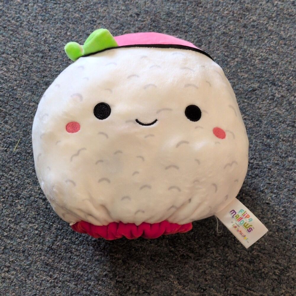 Squishmallows 8" Flip-a-mallow Raisy and Shun NWT